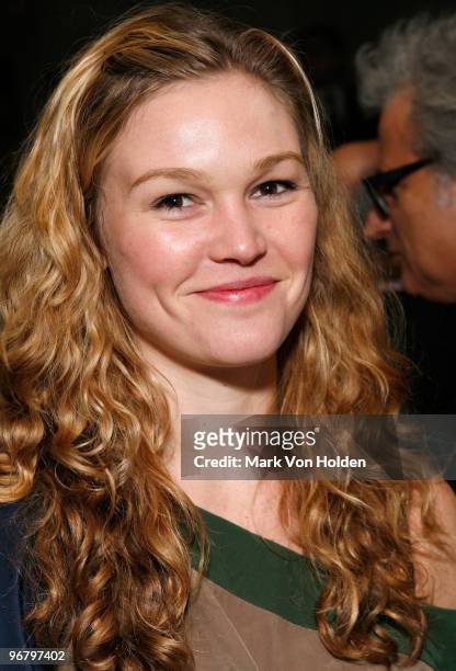 Actress Julia Stiles attend The Cinema Society & Donna Karan screening of "Happy Tears" at Mr Chow on February 16, 2010 in New York City.
