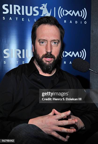 Comedian Tom Green visits the SIRIUS XM Studio on February 17, 2010 in New York City.