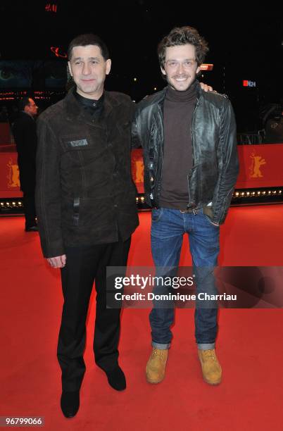 Actor Sergei Puskepalis and actor Grigory Dobrygin attend the 'Kak Ya Provel Etim Letom' Premiere during day seven of the 60th Berlin International...