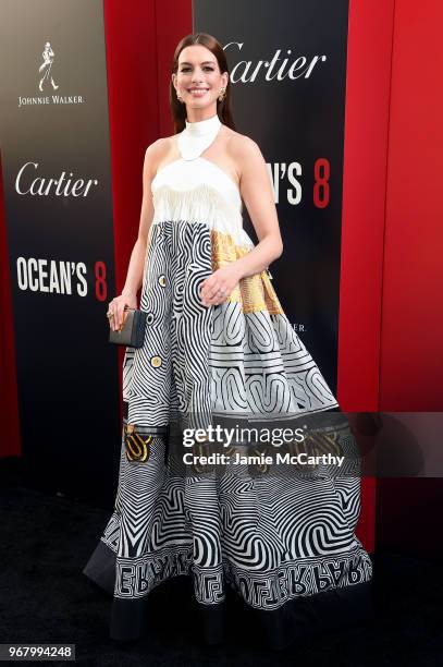 Anne Hathaway attends the "Ocean's 8" World Premiere at Alice Tully Hall on June 5, 2018 in New York City.