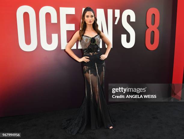 Model Lily Aldridge arrives for the World Premiere of OCEANS 8 June 5, 2018 in New York. - OCEANS 8 will be released nationwide on June 8, 2018.