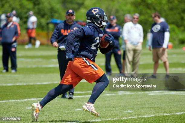 Chicago Bears running back Jordan Howard participates during the Bears Minicamp on June 5, 2018 at Halas Hall, in Lake Forest, IL.
