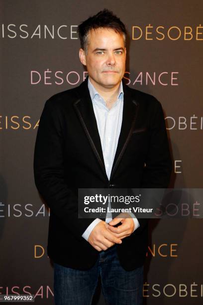 Director Sebastian Lelio attends "Disobedience" Paris Premiere at Gaumont Capucines on June 5, 2018 in Paris, France.