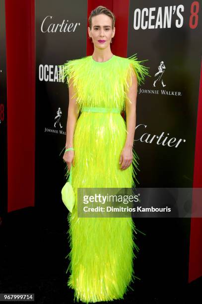 Sarah Paulson attends "Ocean's 8" World Premiere at Alice Tully Hall on June 5, 2018 in New York City.