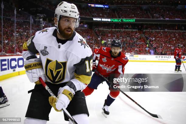 James Neal of the Vegas Golden Knights skates against the Washington Capitals during the first period in Game Four of the 2018 NHL Stanley Cup Final...