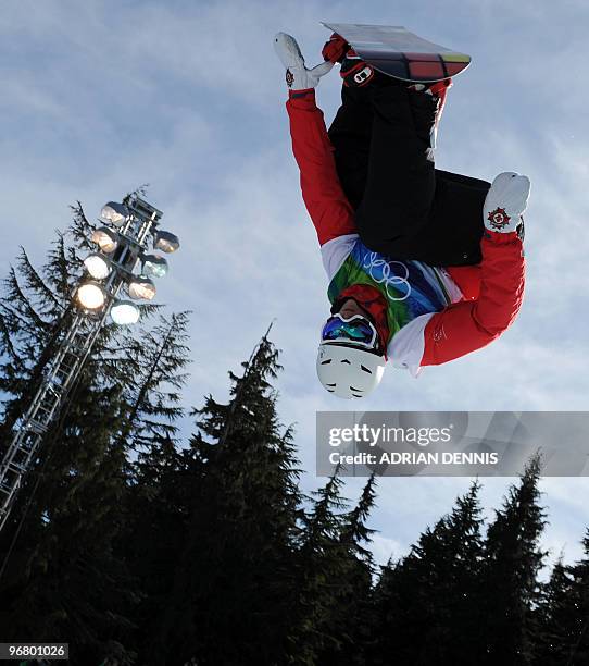 Ben Kilner of Great Britain competes in the men's Snowboard Halfpipe at Cypress Mountain during the Vancouver Winter Olympics, north of Vancouver on...