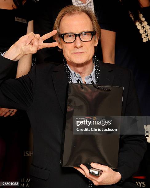 Actor Bill Nighy attends the BA and BAFTA Silent Picturehouse event at Vinopolis on 17 February, 2010 in London,. The event was held to mark British...