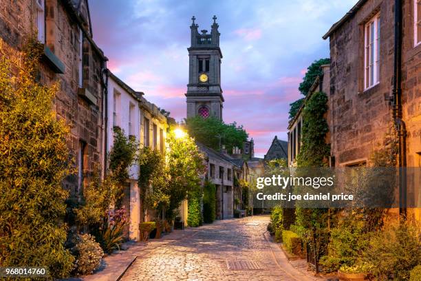 circus lane, edinburgh, scotland - edinburgh stock-fotos und bilder