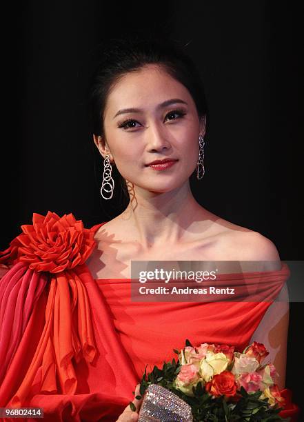 Actress Peng Lin attends the 'Da Bing Xiao Jiang' - Premiere during day seven of the 60th Berlin International Film Festival at the...