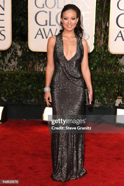 Actress Olivia Wilde attends the 67th Annual Golden Globes Awards at The Beverly Hilton Hotel on January 17, 2010 in Beverly Hills, California.