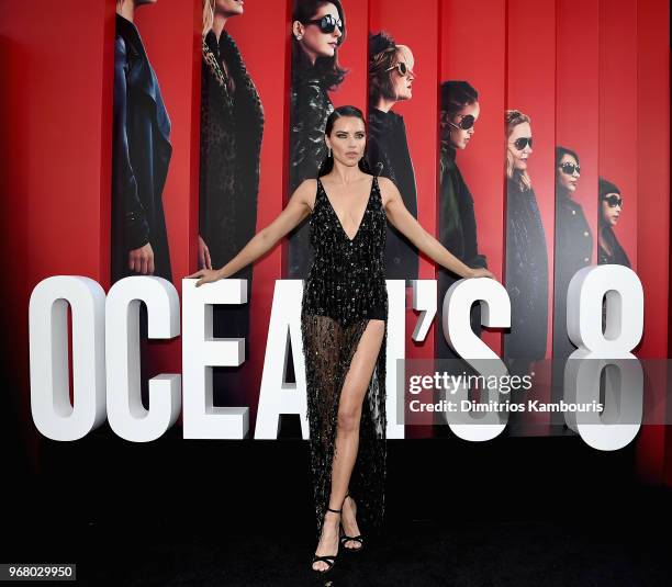 Adriana Lima attends 'Ocean's 8' World Premiere at Alice Tully Hall on June 5, 2018 in New York City.