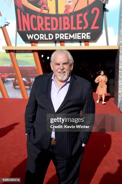 John Ratzenberger attends the premiere of Disney and Pixar's "Incredibles 2" at the El Capitan Theatre on June 5, 2018 in Los Angeles, California.