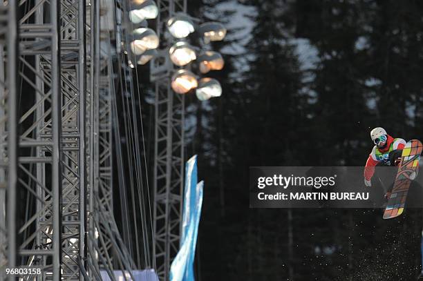 Ben Kilner of Great Britain competes during the men's snowboard halfpipe qualifications at Cypress Mountain during the Vancouver Winter Olympics,...