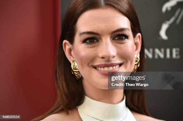 Anne Hathaway attends the "Ocean's 8" World Premiere at Alice Tully Hall on June 5, 2018 in New York City.