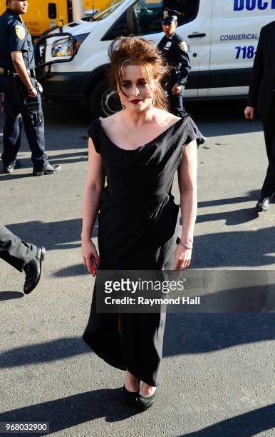 Actress Helena Bonham Carter is seen in Midtown on June 5, 2018 in New York City.