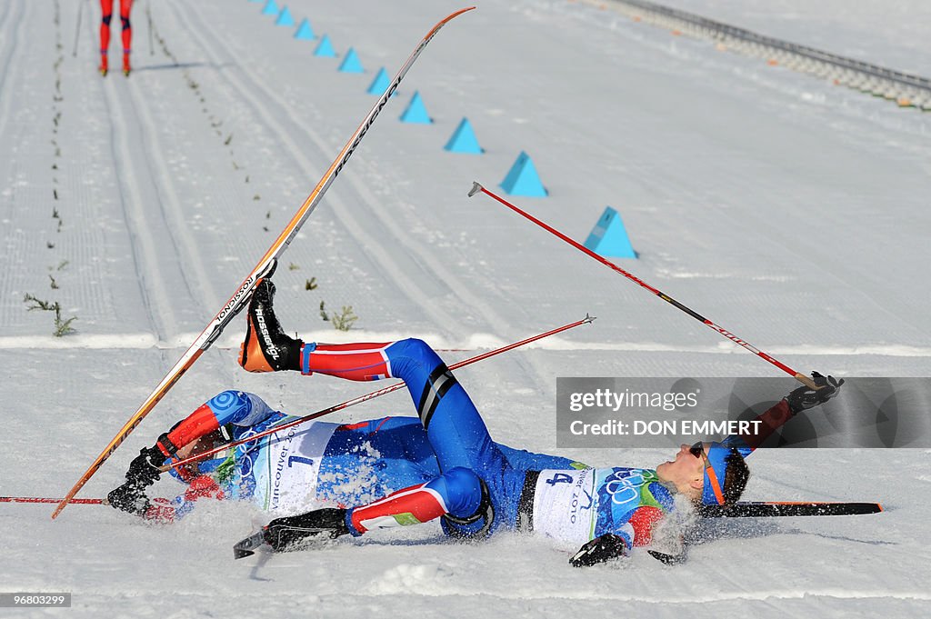 Russia's Nikita Kriukov (R) and compatri