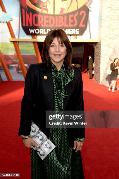 Catherine Keener attends the premiere of Disney and Pixar's "Incredibles 2" at the El Capitan Theatre on June 5, 2018 in Los Angeles, California.