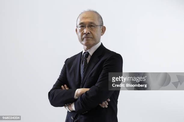 Masahiro Kawai, Bank of Japan adviser and project professor of Graduate School of Public Policy at the University of Tokyo, poses for a photograph in...