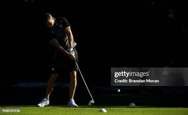 Queensland , Australia - 6 June 2018; Rob Kearney during a round of golf on the Ireland rugby squad down day at Lakelands Golf Club on the Gold Coast...