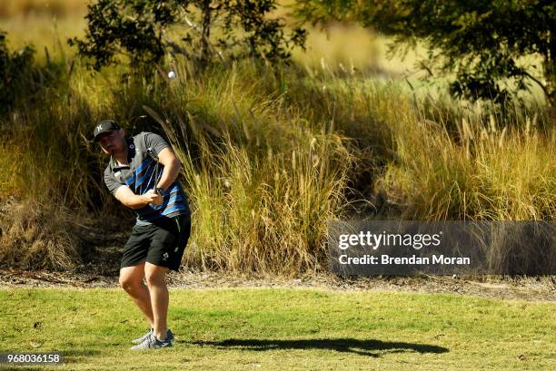 Queensland , Australia - 6 June 2018; Niall Scannell during a round of golf on the Ireland rugby squad down day at Lakelands Golf Club on the Gold...