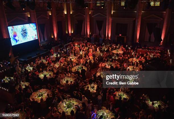 View of the interior of the venue during The Hatter's Mad Tea Party: 2018 Moth Ball at Capitale on June 5, 2018 in New York City.