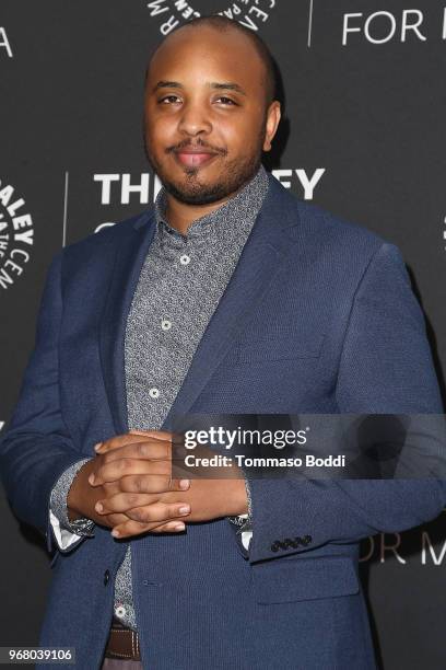 Justin Simien attends the The Paley Center For Media Presents: An Evening With "Dear White People" at The Paley Center for Media on June 5, 2018 in...