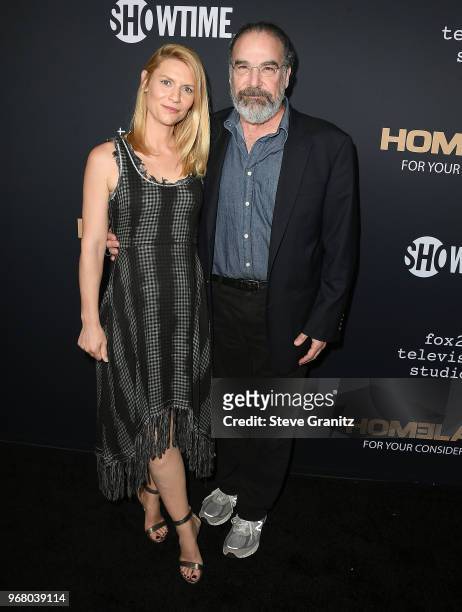 Claire Danes;Mandy Patinkin arrives at the FYC Event For Showtime's "Homeland" at Writers Guild Theater on June 5, 2018 in Beverly Hills, California.