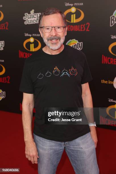 President of Walt Disney and Pixar Animation Studios Ed Catmull attends the World Premiere Of Disney-Pixar's "Incredibles 2" at El Capitan Theatre on...