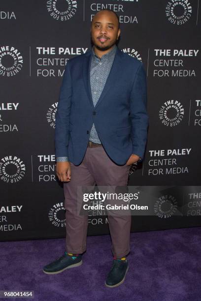 Justin Simien arrives for The Paley Center for Media Presents: an evening with "Dear White People" at The Paley Center for Media on June 5, 2018 in...