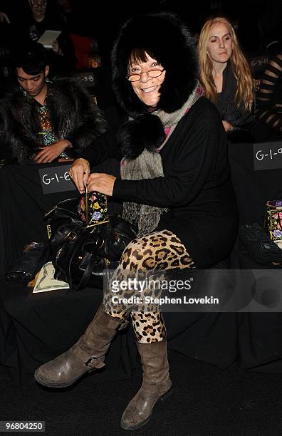 Fashion Director of The Daily Telegraph Hilary Alexander attends the Anna Sui Fall 2010 Fashion Show during Mercedes-Benz Fashion Week at The Tent at...