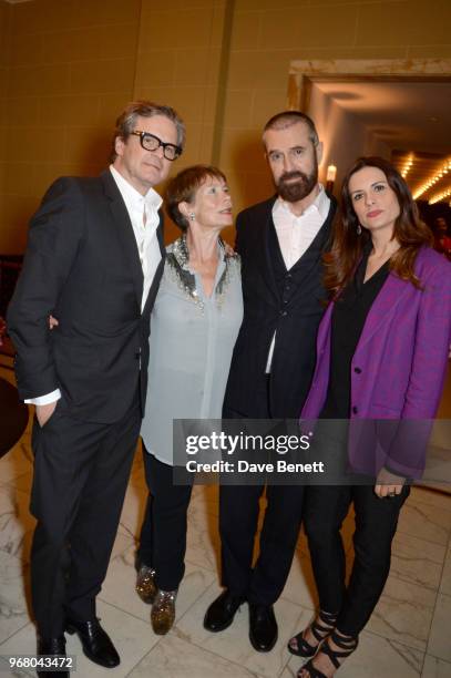 Colin FIrth; Celia Imrie; Rupert Everett and Livia Firth attend an after party following the UK Premiere of "The Happy Prince" hosted by Justine...