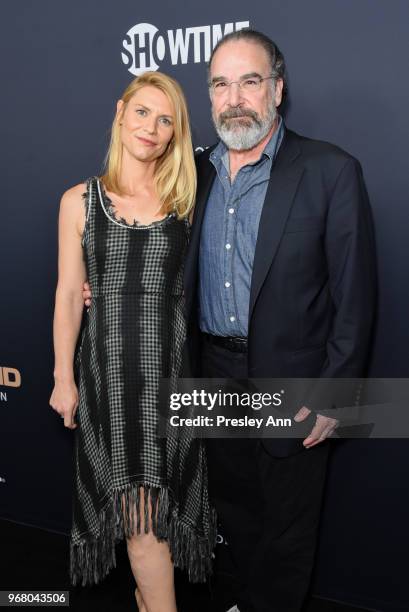 Claire Danes and Mandy Patinkin attend FYC Event For Showtime's "Homeland" - Red Carpet at Writers Guild Theater on June 5, 2018 in Beverly Hills,...