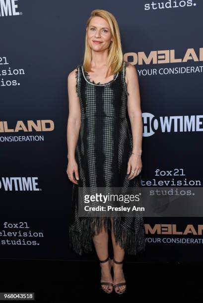 Claire Danes attends FYC Event For Showtime's "Homeland" - Red Carpet at Writers Guild Theater on June 5, 2018 in Beverly Hills, California.