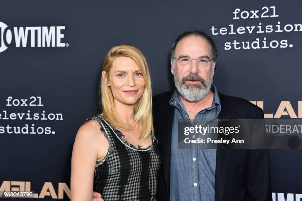 Claire Danes and Mandy Patinkin attend FYC Event For Showtime's "Homeland" - Red Carpet at Writers Guild Theater on June 5, 2018 in Beverly Hills,...