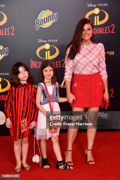 Tiffani Thiessen attends the premiere of Disney and Pixar's "Incredibles 2" at the El Capitan Theatre on June 5, 2018 in Los Angeles, California.