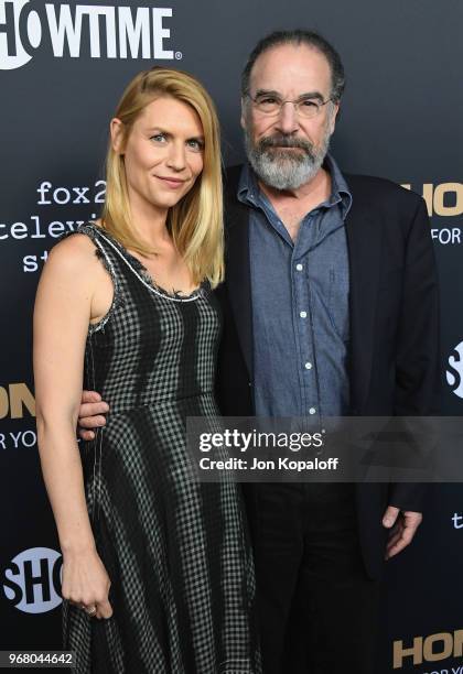 Claire Danes and Mandy Patinkin attend the FYC Event For Showtime's "Homeland" at Writers Guild Theater on June 5, 2018 in Beverly Hills, California.