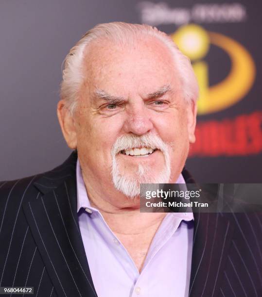 John Ratzenberger attends the World Premiere of Disney and Pixar's "Incredibles 2" held on June 5, 2018 in Los Angeles, California.