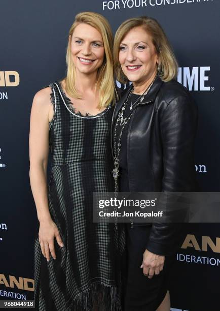 Claire Danes and Lesli Linka Glatter attend the FYC Event For Showtime's "Homeland" at Writers Guild Theater on June 5, 2018 in Beverly Hills,...