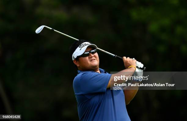 Prom Meesawat of Thailand during the Pro-Am round of the Thailand Open at Thai Country Club on June 6, 2018 in Chachoengsao, Thailand.