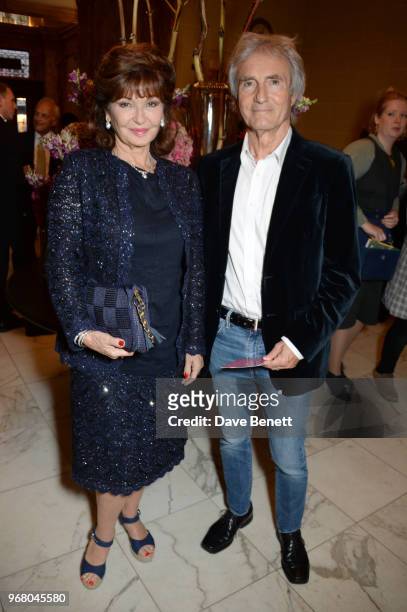 Stephanie Beacham and Bernie Greenwood attend an after party following the UK Premiere of "The Happy Prince" hosted by Justine Picardie, editor of...