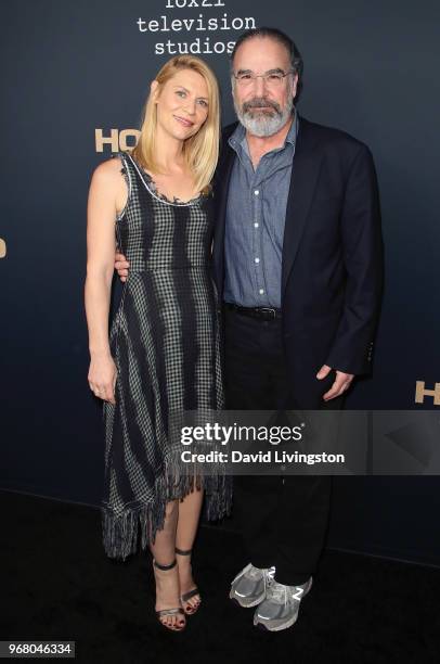 Actors Claire Danes and Mandy Patinkin attend the FYC event for Showtime's "Homeland" at the Writers Guild Theater on June 5, 2018 in Beverly Hills,...