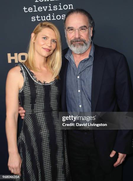 Actors Claire Danes and Mandy Patinkin attend the FYC event for Showtime's "Homeland" at the Writers Guild Theater on June 5, 2018 in Beverly Hills,...
