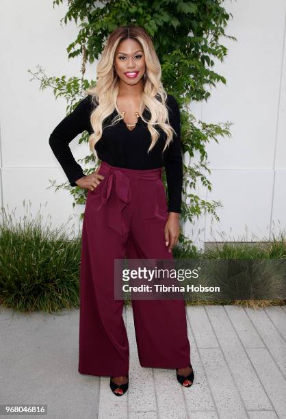 Laverne Cox attends the 'Who Do You Think You Are?' FYC event at Wolf Theatre on June 5, 2018 in North Hollywood, California.