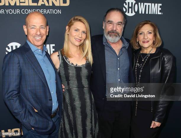 Executive producer Howard Gordon, actors Claire Danes and Mandy Patinkin and executive producer Lesli Linka Glatter attend the FYC event for...