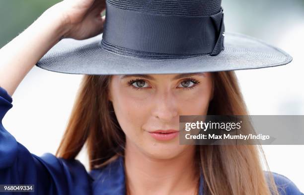 Millie Mackintosh attends Derby Day of the Investec Derby Festival at Epsom Racecourse on June 2, 2018 in Epsom, England.