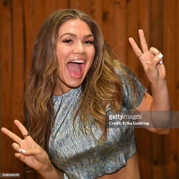 Abby Anderson poses for a photo backstage at Cannery Ballroom on June 5, 2018 in Nashville, Tennessee.