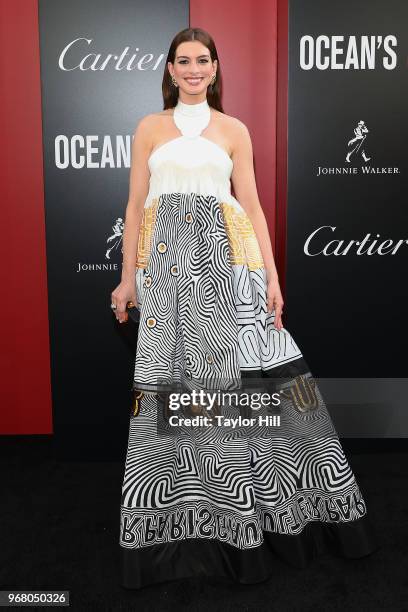 Anne Hathaway attends the world premiere of "Ocean's 8" at Alice Tully Hall at Lincoln Center on June 5, 2018 in New York City.