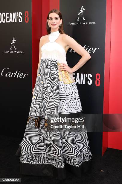 Anne Hathaway attends the world premiere of "Ocean's 8" at Alice Tully Hall at Lincoln Center on June 5, 2018 in New York City.