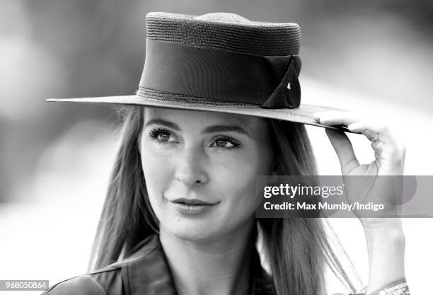 Millie Mackintosh attends Derby Day of the Investec Derby Festival at Epsom Racecourse on June 2, 2018 in Epsom, England.