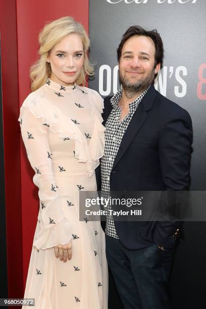 Caitlin Mehner and Danny Strong attend the world premiere of "Ocean's 8" at Alice Tully Hall at Lincoln Center on June 5, 2018 in New York City.